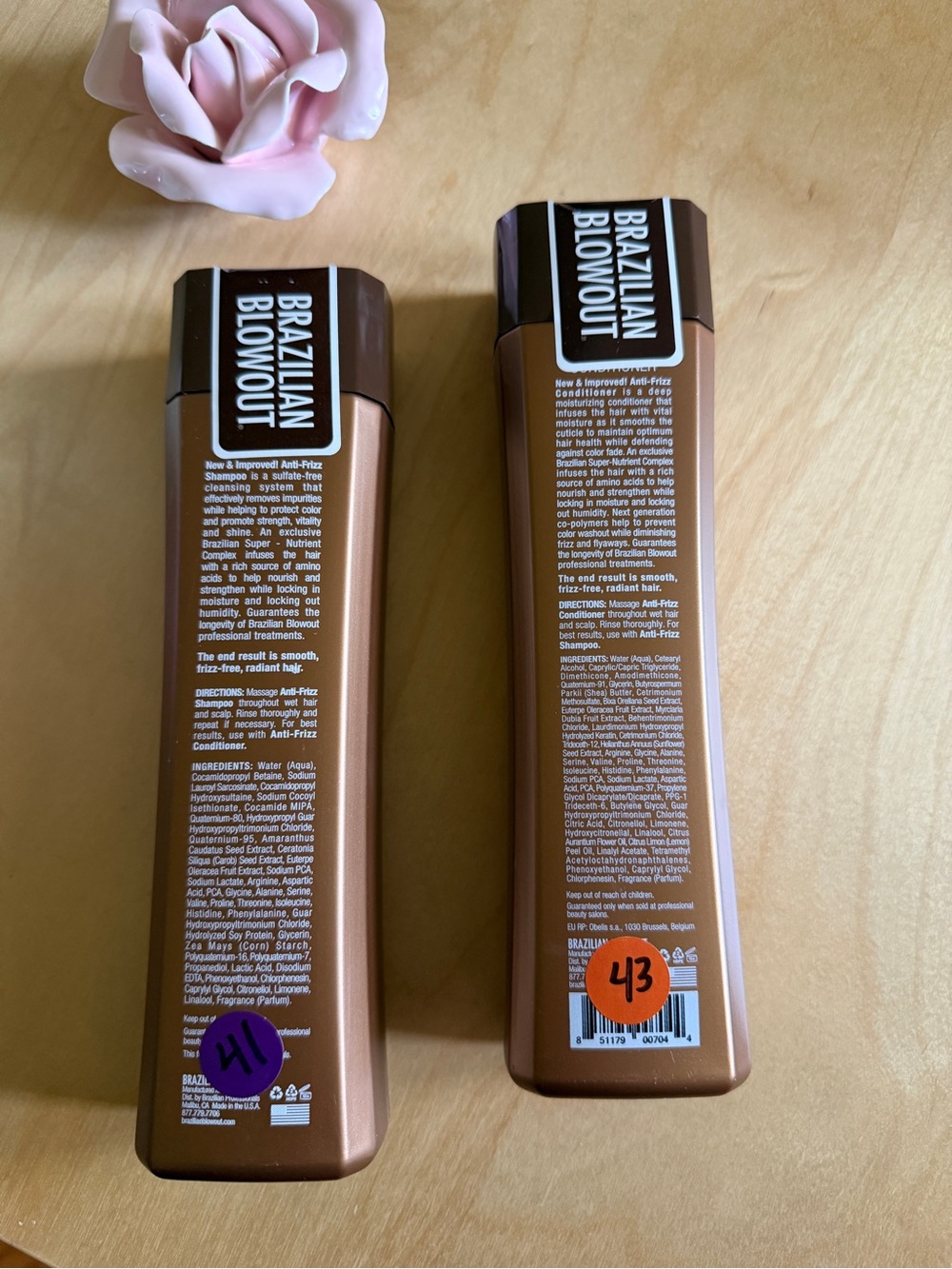 BRAZILIAN BLOWOUT Anti-Frizz Shampoo & Conditioner Set - Picture 2 of 2